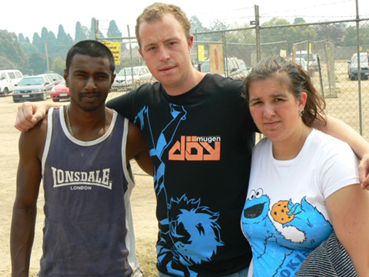 Rick and Lauren Watts, and their friend Neil Rao 